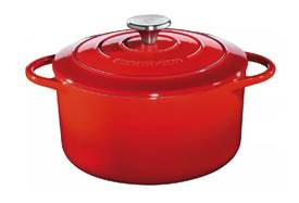 Bratentopf rund 24 cm rot Provence