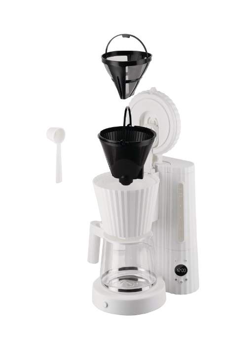 alessi Plisse Filterkaffeemaschine weiss MDL14 W Bild 5